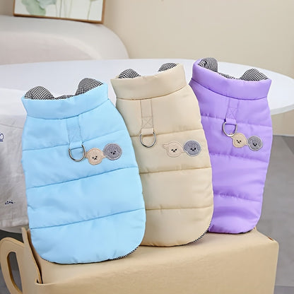 Dog Winter Clothes, Puppy Warm Jacket, Pet Coat For Small Medium Dogs With D-ring Vest Costumes